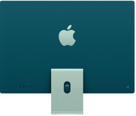Imac 24' retina 4.5k chip m3 con CPU de 8 nucleos 8gb de memoria unificada 512gb SSD GPU de 10 nucleos dos puertos thunderbolt/USB 4 dos puertos USB 3 gigabyte ethernet magic keyboard  con touch ID verde