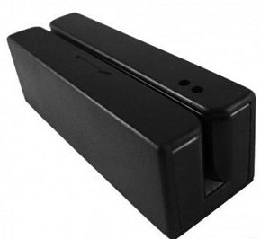 Lector de tarjetas banda magnetica 3 pistas USB negro