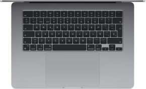 Macbook air 15.3' chip m3 con CPU de 8 nucleos 8gb de memoria unificada 256gb SSD grafica m2 GPU de 10 nucleos pantalla liquid retina camara facetime HD a 1080p teclado magic keyboard retroiluminado con touch ID trackpad force touch gris espacial