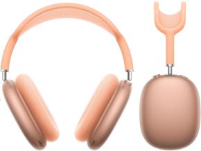 Auriculares de diadema airpods max con microfono y cancelacion de ruido con modo de sonido ambiente bluetooth audio compartido cambio automatico y deteccion de uso carga por USB-C color naranja