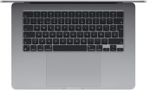 Macbook air 15.3' chip m3 con CPU de 8 nucleos 16gb de memoria unificada 512gb SSD grafica m2 GPU de 10 nucleos pantalla liquid retina camara facetime HD a 1080p teclado magic keyboard retroiluminado con touch ID trackpad force touch gris espacial