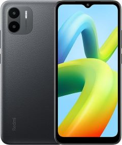 Smartphone redmi a1 capacidad 32gb RAM 2gb procesador mtk helio a22 pantalla 6.52'  camara frontal 5mp camara trasera DUAL 8mp con ia bateria 5000 MAH 4g DUAL SIM slot microsd negro