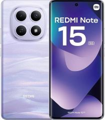 Smartphone redmi note 15 NFC capacidad  256gb RAM 8gb procesador snapdragon 6 gen 3 pantalla 6.77' camara frontal 20 MP camara trasera 108mp + 8mp bateria 5520mah 5g DUAL (sim o microsd)  color  purpura