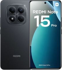 Smartphone redmi note 15 pro NFC capacidad  256gb RAM 8gb procesador media tek helio g200-ultra pantalla 6.83' camara frontal 32 MP camara trasera 200mp + 8mp bateria 6500mah DUAL (sim o microsd) color negro