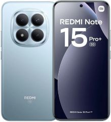 Smartphone redmi note 15 pro plus NFC capacidad  256gb RAM 8gb procesador snapdragon 7s gen 4 pantalla 6.83' camara frontal 32 MP camara trasera 200mp + 8mp bateria 6500mah 5g DUAL SIM color azul glaciar