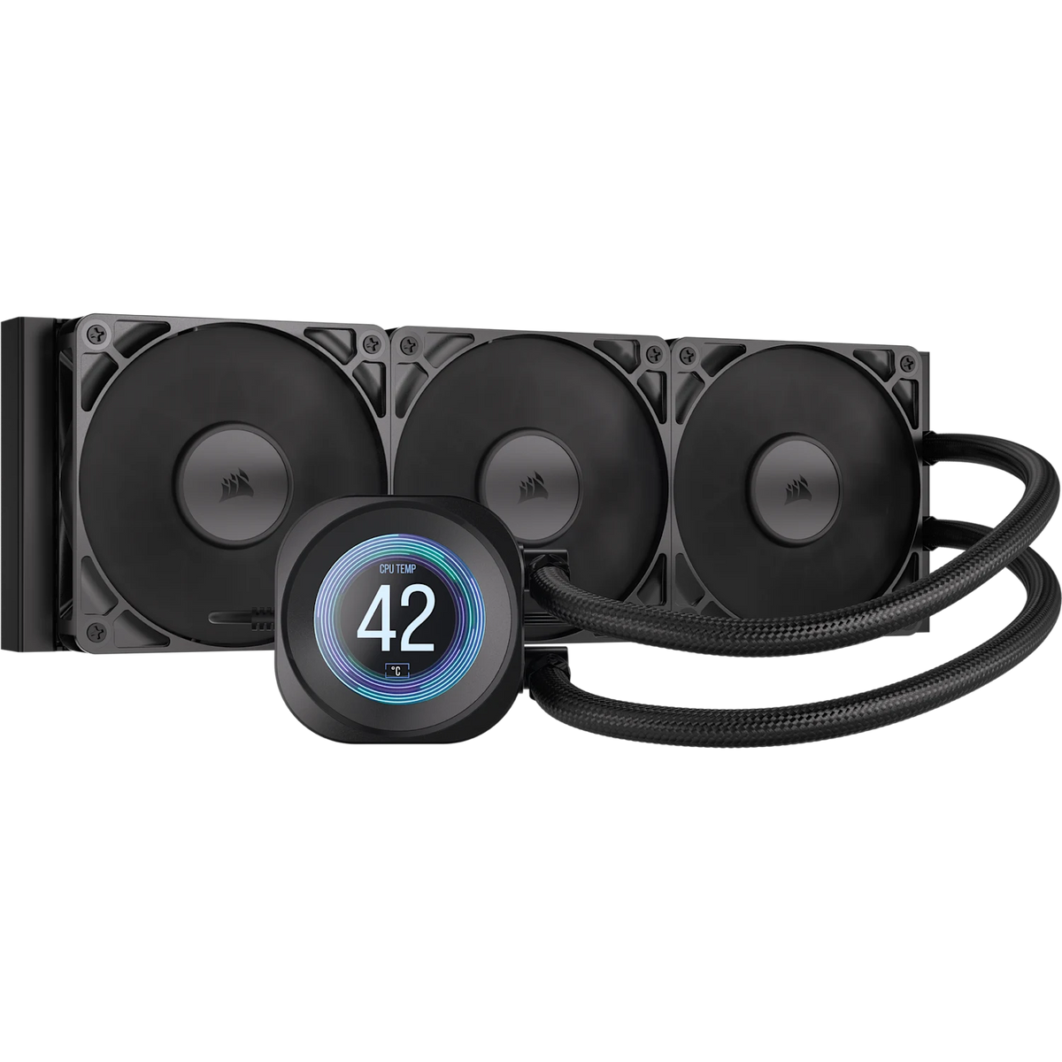 Ref. Líquida Corsair LCD 3x120mm Negro (CW-9061033-WW)