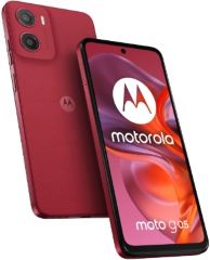 Smartphone moto g05 capacidad 128gb RAM 4gb procesador mediatek helio g81 extreme 4g pantalla 6.67' gorilla glass 3 1604x720 90hz camara frontal 8mp camara trasera 50mp ranura DUAL SIM micro SD bateria 5200 MAH color rojo ciruela