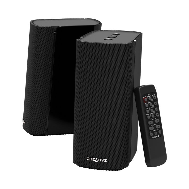 ALTAVOCES CREATIVE T100 2.0 BT AUX USB MANDO 20W