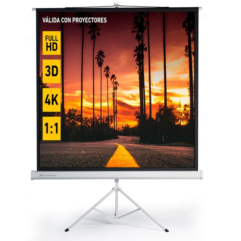 PANTALLA PROYECCION PHOENIX TRIPODE MANUAL 112 200X200