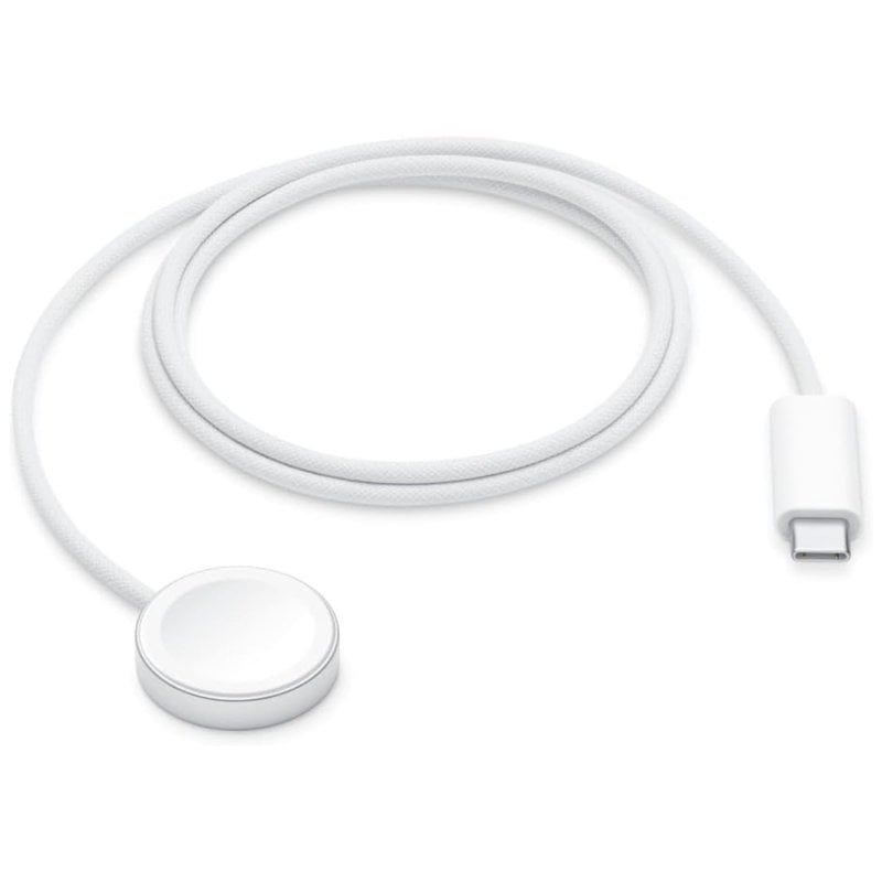Cable desde USB-C Macho a Carga Magnetica Longitud 1 Metro Este Cable Conecta el Apple Watch Combinando la Tecnologia MagSafe con la Carga Inductiva al Puerto USB del Ordenador para Sincronizarlo o Cargarlo o al Adaptador de Corriente USB de para Cargarlo