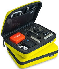 Accesorio camara deportiva estuche sp pov case amarillo para hero3 y hero2  220x165x70mm