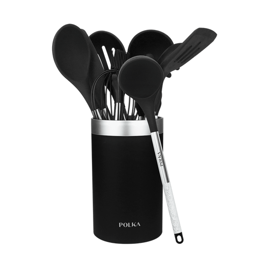 CECOTEC 9-piece Kitchen Utensil Set Black (01185)