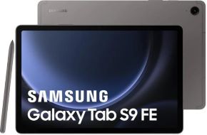 Tablet galaxy tab s9 fe 10.9'  (2304x1440 wuxga+)  capacidad 128gb 6gb RAM doble SIM tecnologia 4g y tecnologia 5g ranura microsd hasta 1tb con s-pen bluetooth  USB-C bateria 8000 MAH android  gris