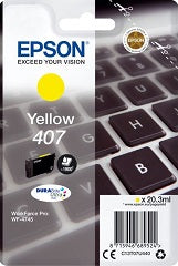 Tinta 407 amarillo 1.900 paginas aproximadamente