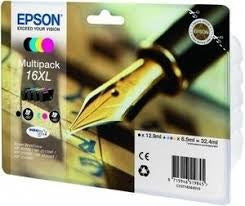 Tinta 16xl pack 4 cartuchos (negro, amarillo, cian y magenta)