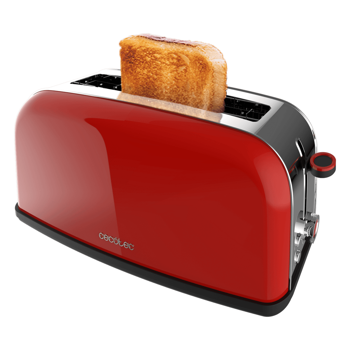 Tostador Vertical CECOTEC Toastin Time 850 Rojo (04840)