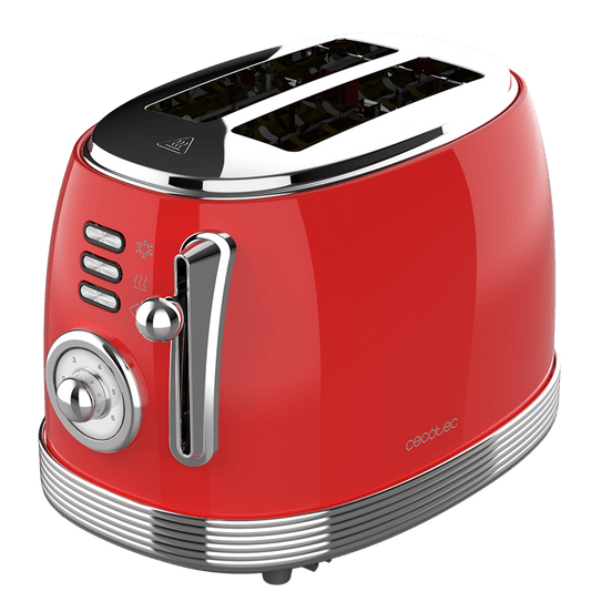 Tostador Vertical CECOTEC Toast&Taste 800 Rojo (03259)
