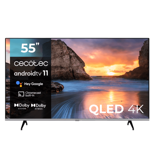TV CECOTEC V1 VQU10055 55" QLED 4K UHD Smart TV (02566)