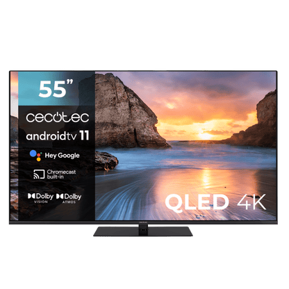 TV CECOTEC VQU11055Z+ 55" QLED 4K UHD Negro (02606)