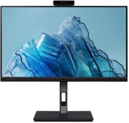Monitor 23.8' vero b247y d3bmiqprcuzxv con WEBCAM 1920x1080 a 100hz full HD IPS  LED 4ms 275cd/m2 1000m:1 16:9 HDMI DISPLAYPORT hub USB 3.1 1 a 4 regulable altura pivotante soporte VESA 100x100 altavoces 2x5w 4.59kg garantia 3 años negro