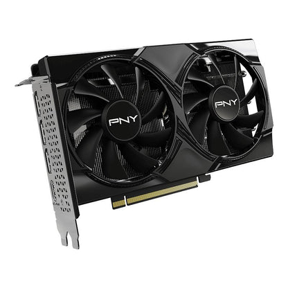 PNY tarjeta grafica geforce rtx5060 8gb gddr7 128 bit cuda 3840 3xdisplayport 1xhdmi tdp 145w dual fan reoslucion 7680x4320 alimentacion 1x8 pines (VCG50608DFXPB1)